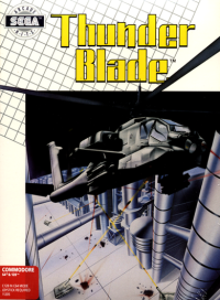 Thunder Blade Commodore 64 US box art